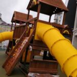 Установка детской площадки в Новосибирске, жилой комплекс