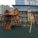 Установка детской площадки в Санкт-Петербурге, жилой комплекс