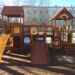 Установка детской площадки в Ленинградской области, детский сад
