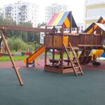 Установка детской площадки Санкт-Петербург, многоквартирный дом