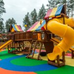 Установка детской площадки в Ленинградской области, Сосново