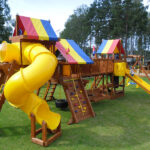 Установка детской площадки в Ленинградской области, Лемболово