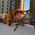 Установка детской площадки в Уфе, жилой комплекс