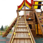 Установка детской площадки в Волгоградской области, детский комплекс Мегаполис, проект №2