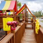 Установка детской площадки в Волгоградской области, детский комплекс Мегаполис, проект №2