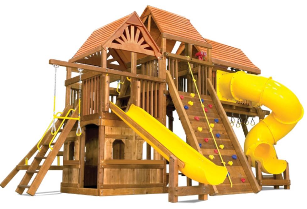 Крепления, горки и цепи Rainbow Play Systems: безопасность