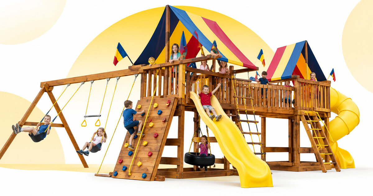 Большие детские площадки Rainbow Play Systems (Радуга Игровые Системы)